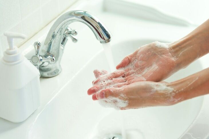 usside vältimiseks peske käsi seebiga